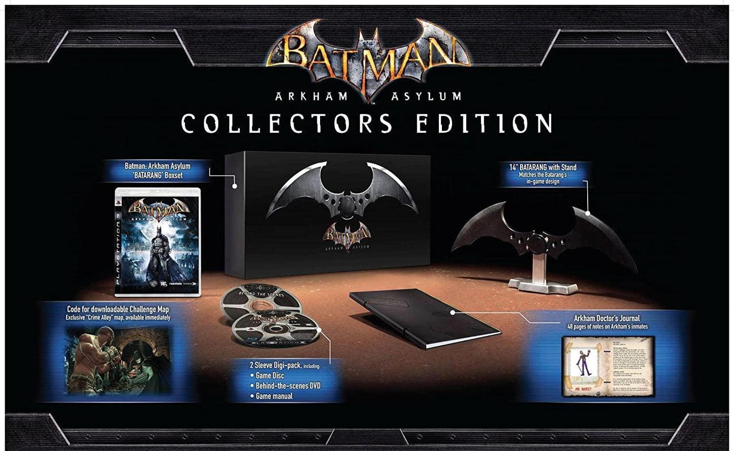 Batman: Arkham Asylum [Collector's Edition] - PAL Playstation 3 [Import]
