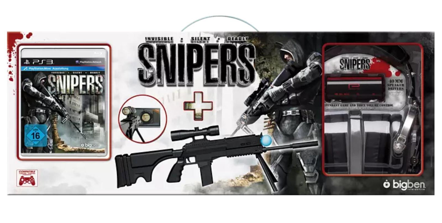 Snipers [Gun & Headset Edition] (PAL Playstation 3) - PlayStation Accessories - PAL Playstation 3