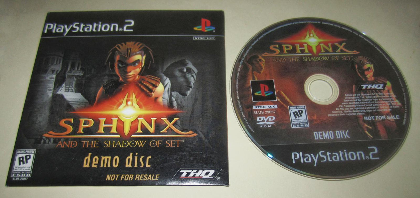 Sphinx and the Shadow of Set [Demo Disc] - PlayStation 2