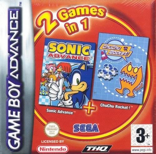 2 Games in 1: Sonic Advance & ChuChu Rocket - Game Boy