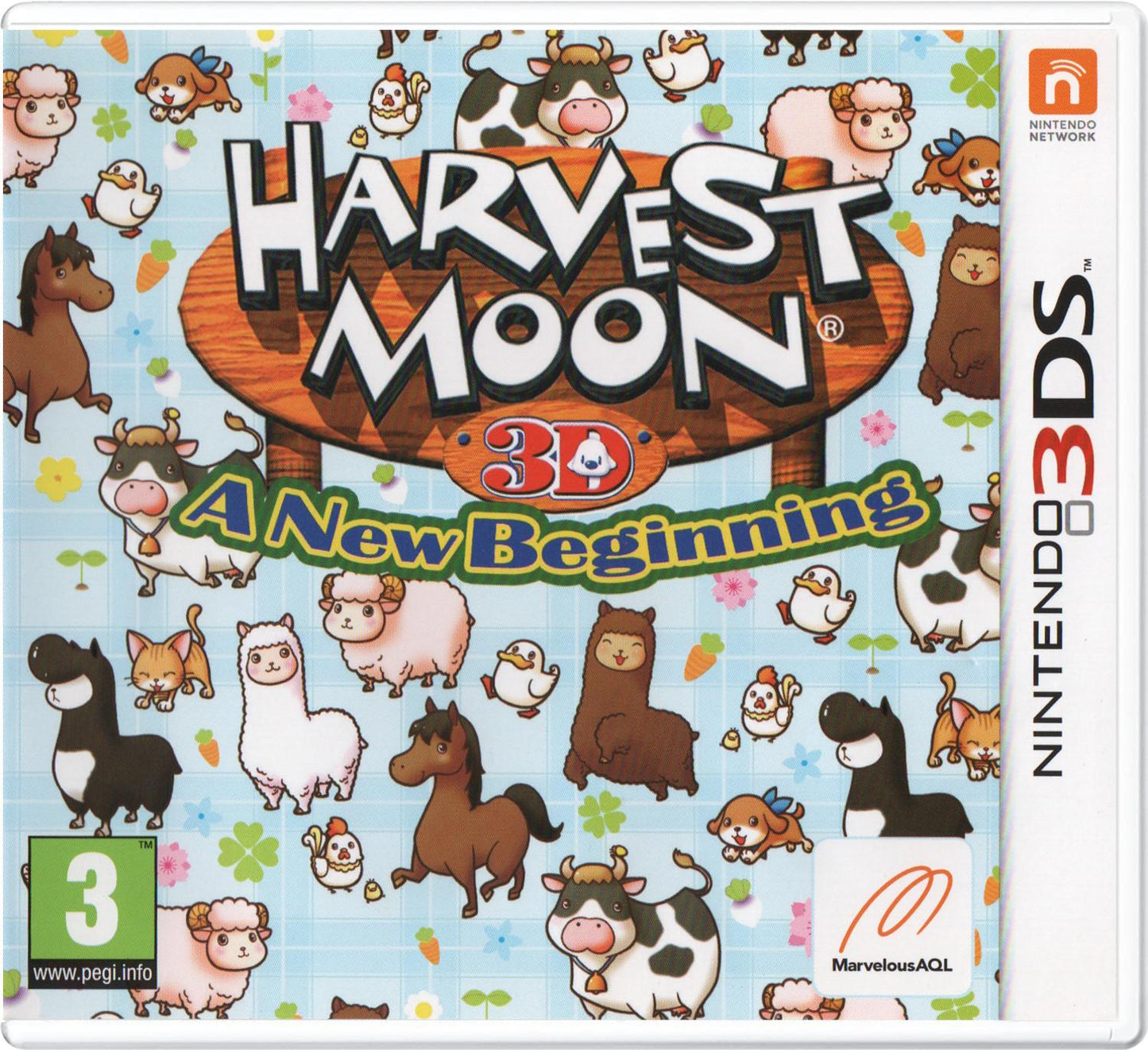 Harvest Moon 3D: A New Beginning - PAL Nintendo 3DS [Import]