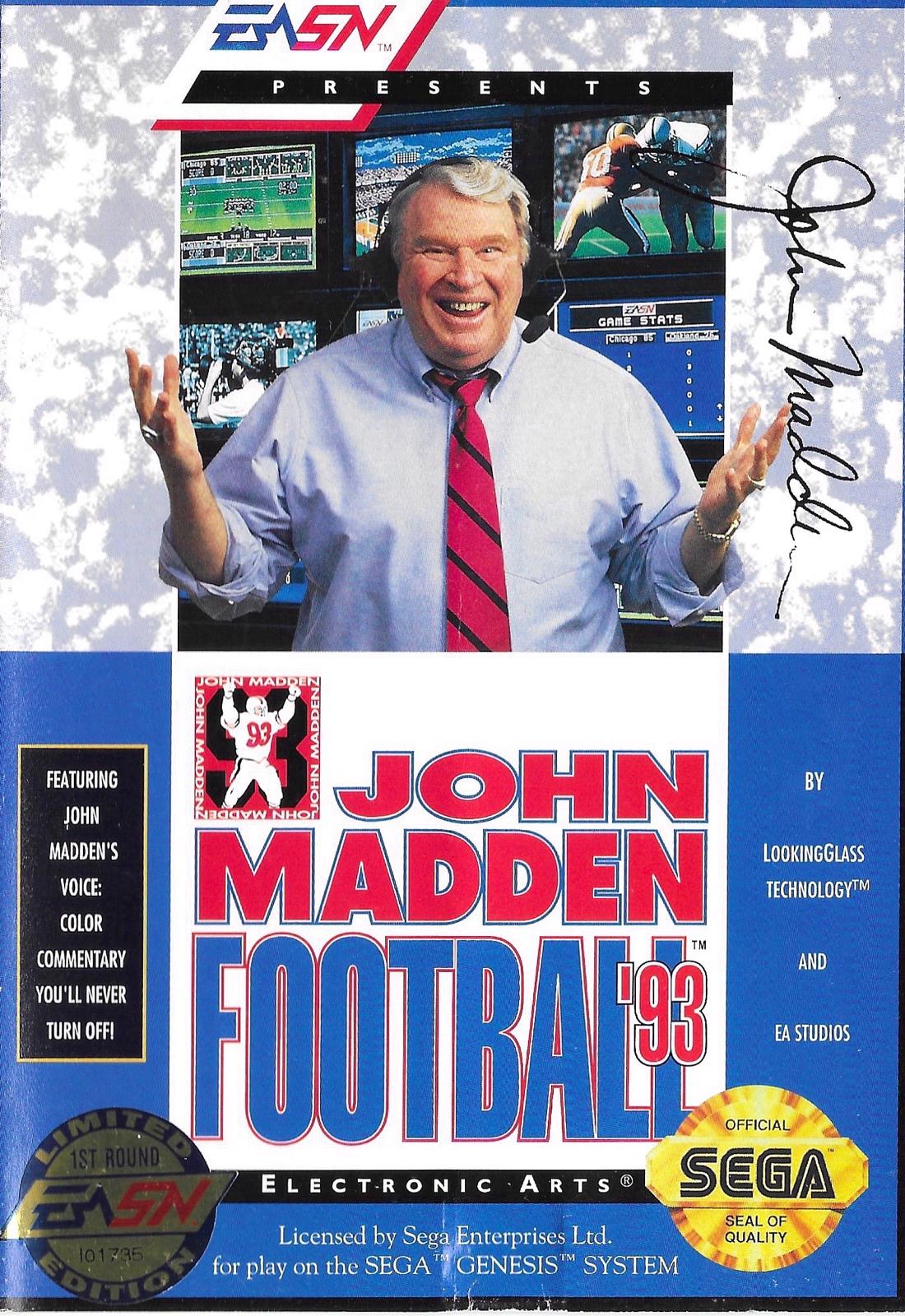 John Madden Football '93 [Limited Edition] - Sega Genesis