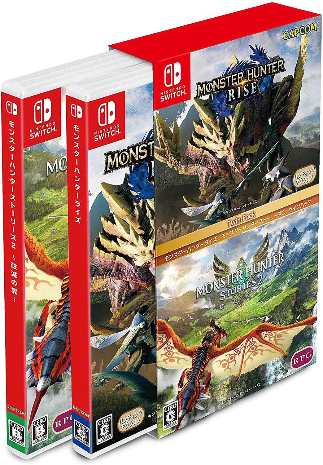 Monster Hunter Rise + Monster Hunter Stories 2 Twin Pack - JP Nintendo Switch [Import]