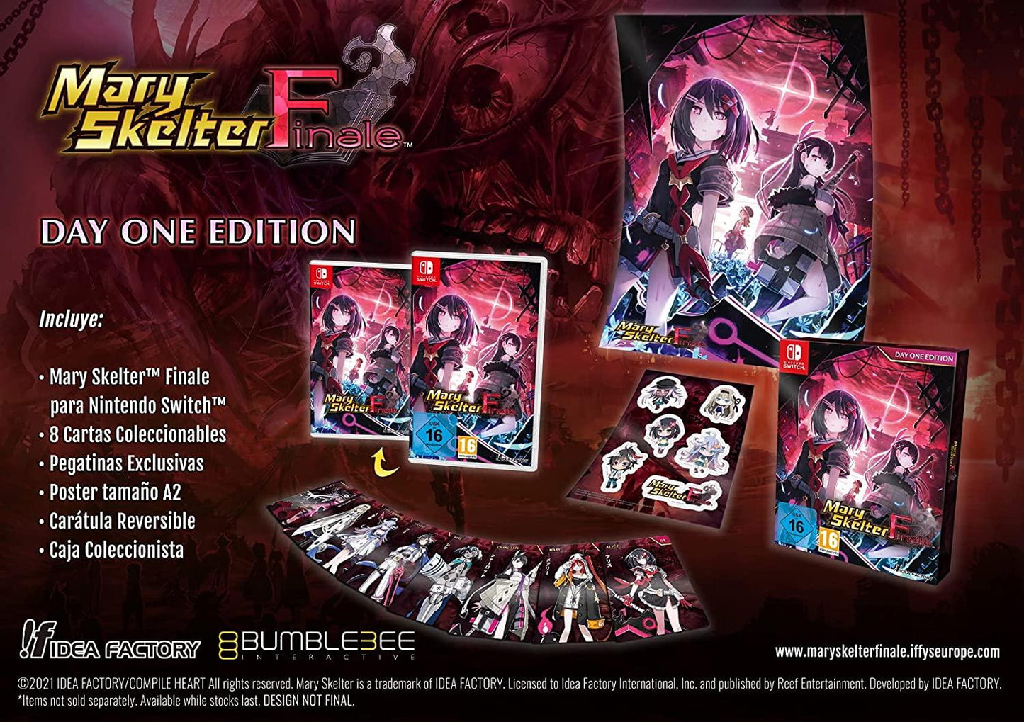 Mary Skelter Finale [Day One Edition] - PAL Nintendo Switch [Import]