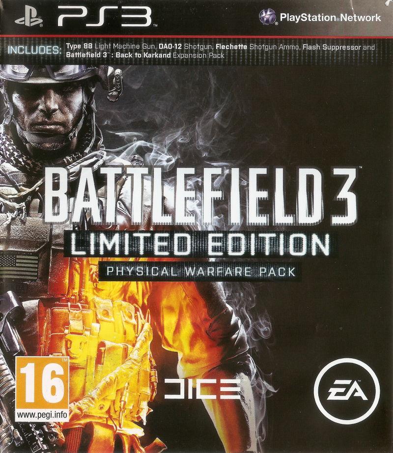 Battlefield 3 [Limited Edition Physical Warfare Pack] - PAL Playstation 3 [Import]