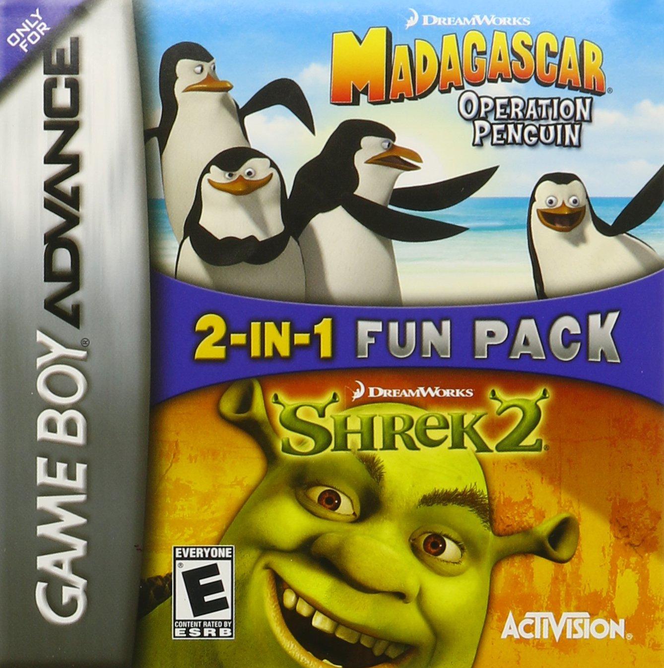 Madagascar Operation Penguin And Shrek 2 - PAL Game Boy Advance [Import]