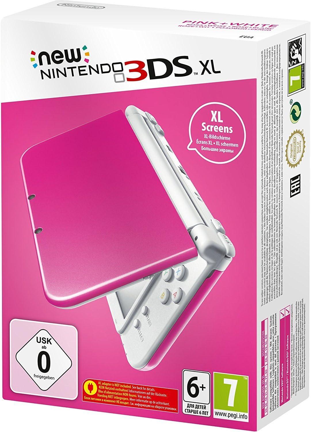 New Nintendo 3DS XL Pink + White - PAL Console [Import]