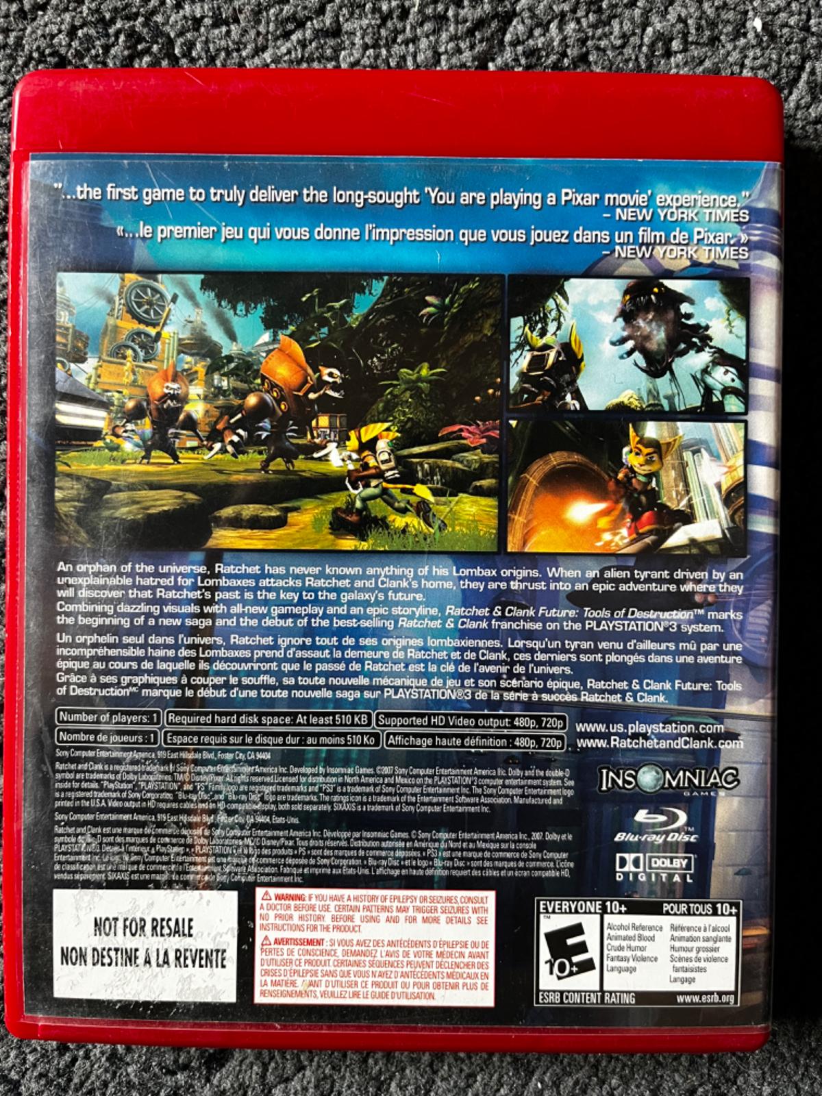 Rachet & Clank Future: Tools of Destruction [Not For Resale] - PlayStation 3