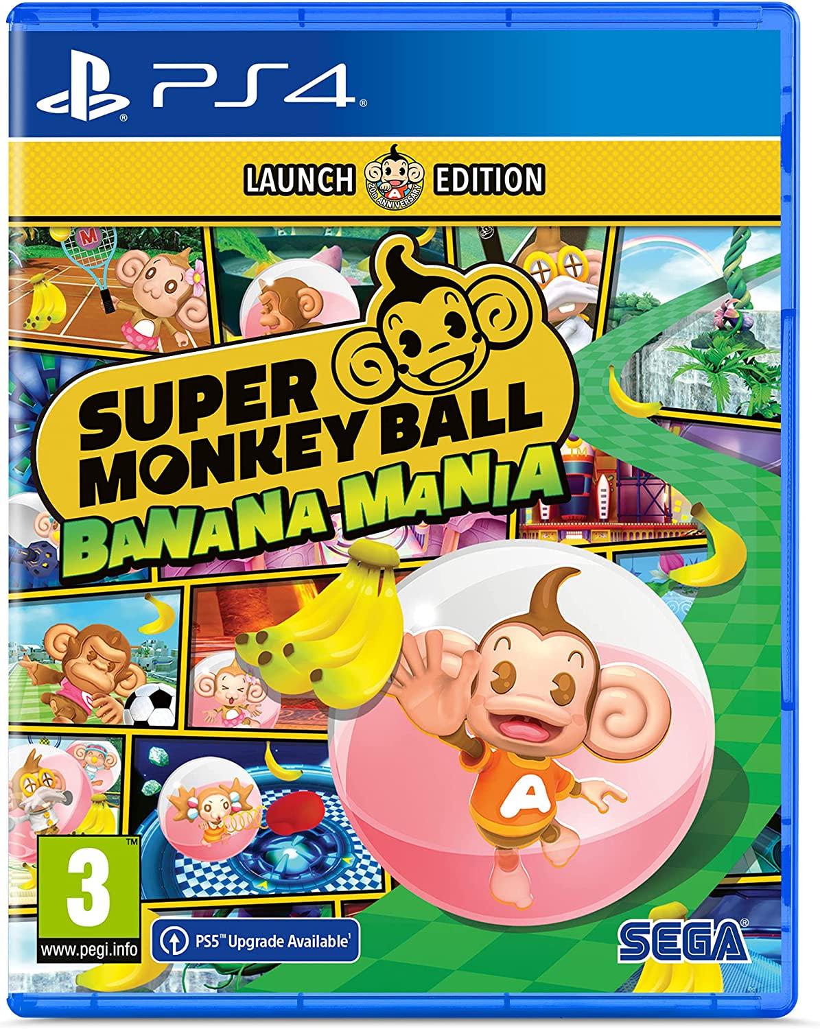 Super Monkey Ball Banana Mania [Launch Edition] - PAL Playstation 4 [Import]