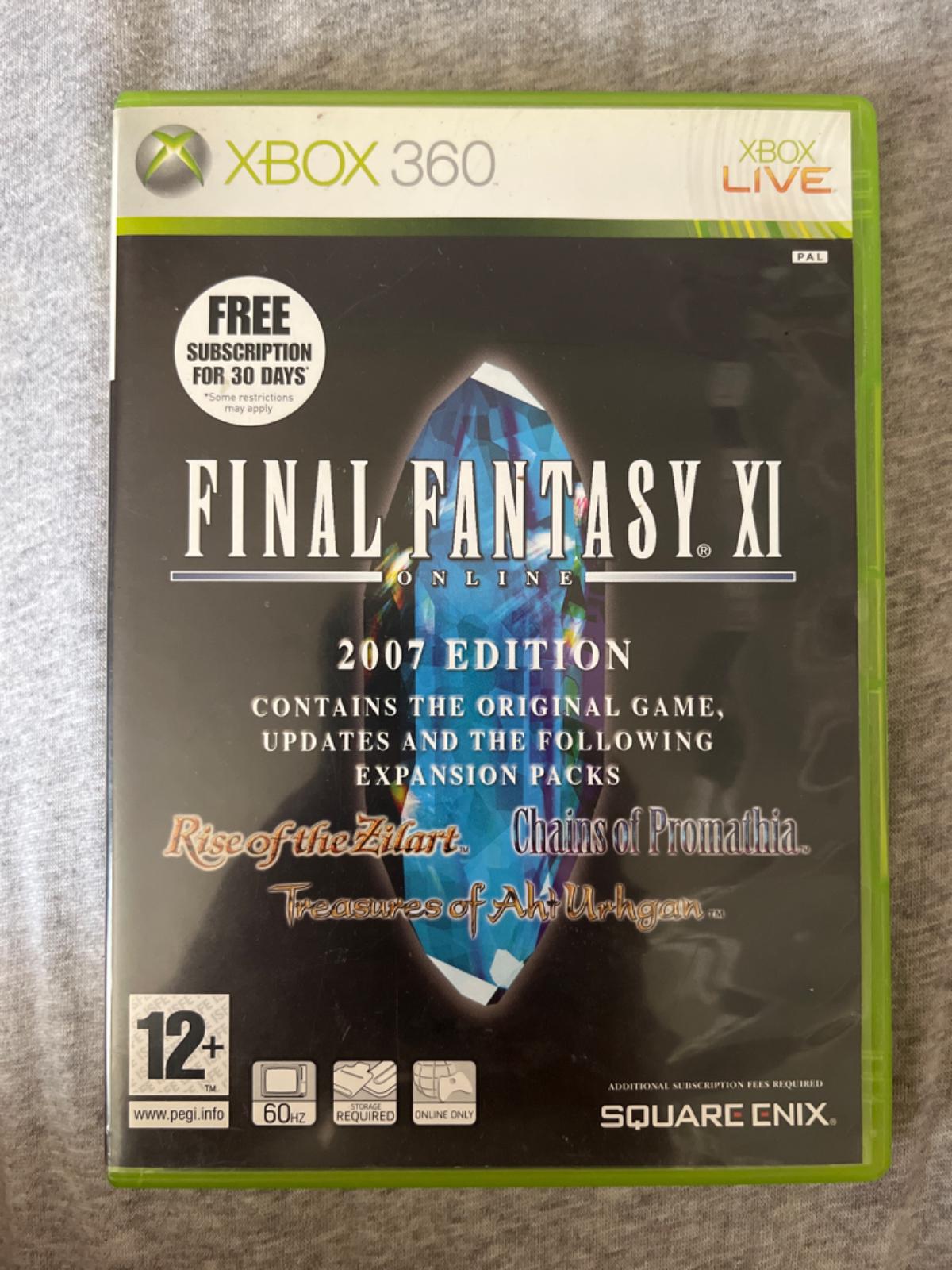 Final Fantasy XI Online 2007 Edition - PAL Xbox 360 [Import]