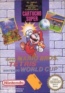 Super Mario Bros Tetris Nintendo World Cup - PAL NES [Import]