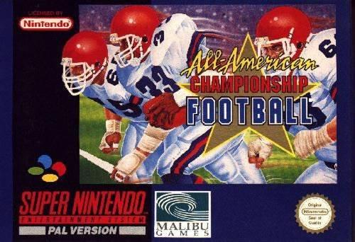 All-American Championship Football - PAL Super Nintendo [Import]
