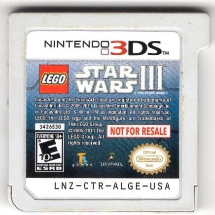 LEGO Star Wars III: The Clone Wars [Not for Resale] - Nintendo 3DS