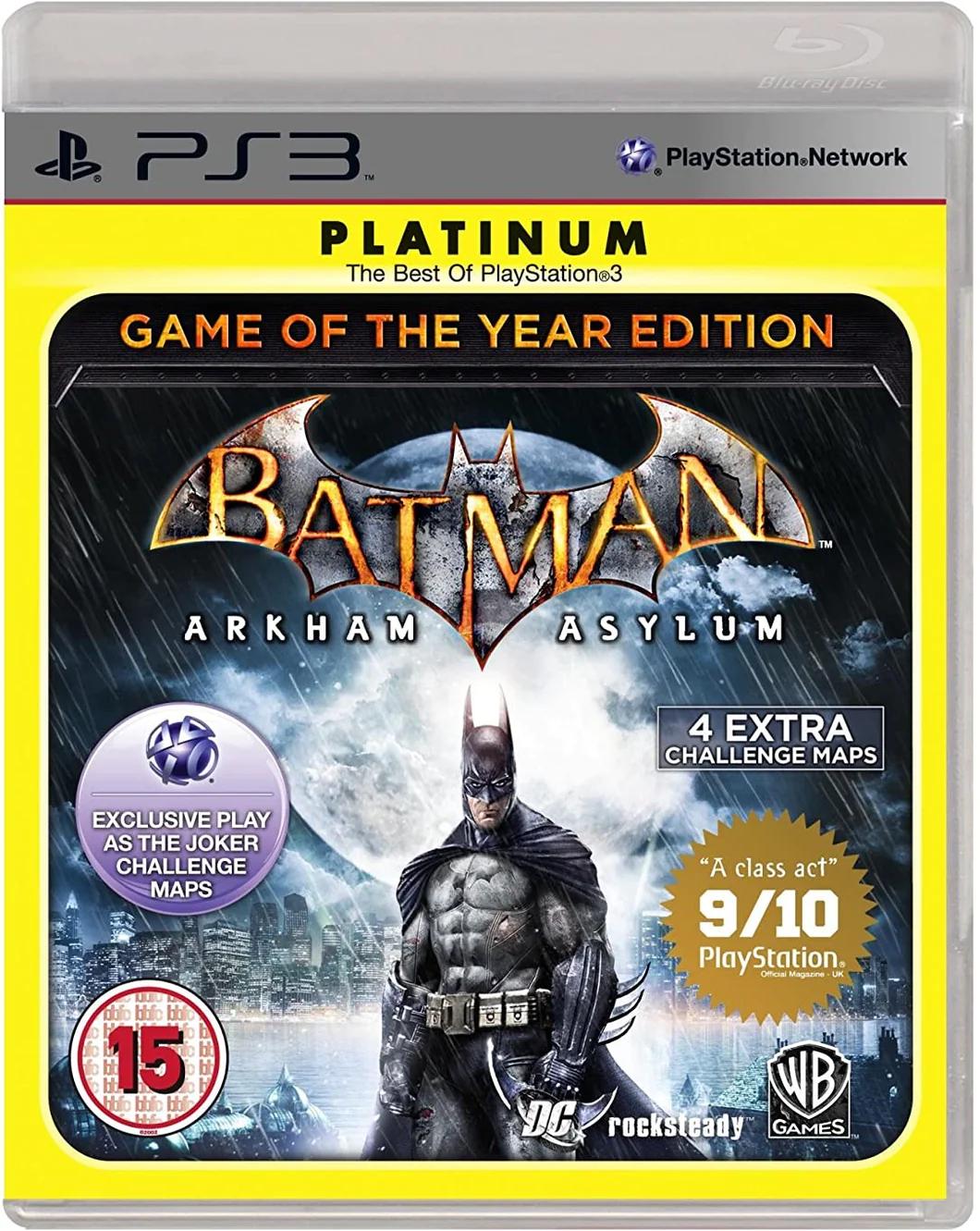 Batman Arkham Asylum [Game of the Year Edition Platinum] - PAL Playstation 3 [Import]