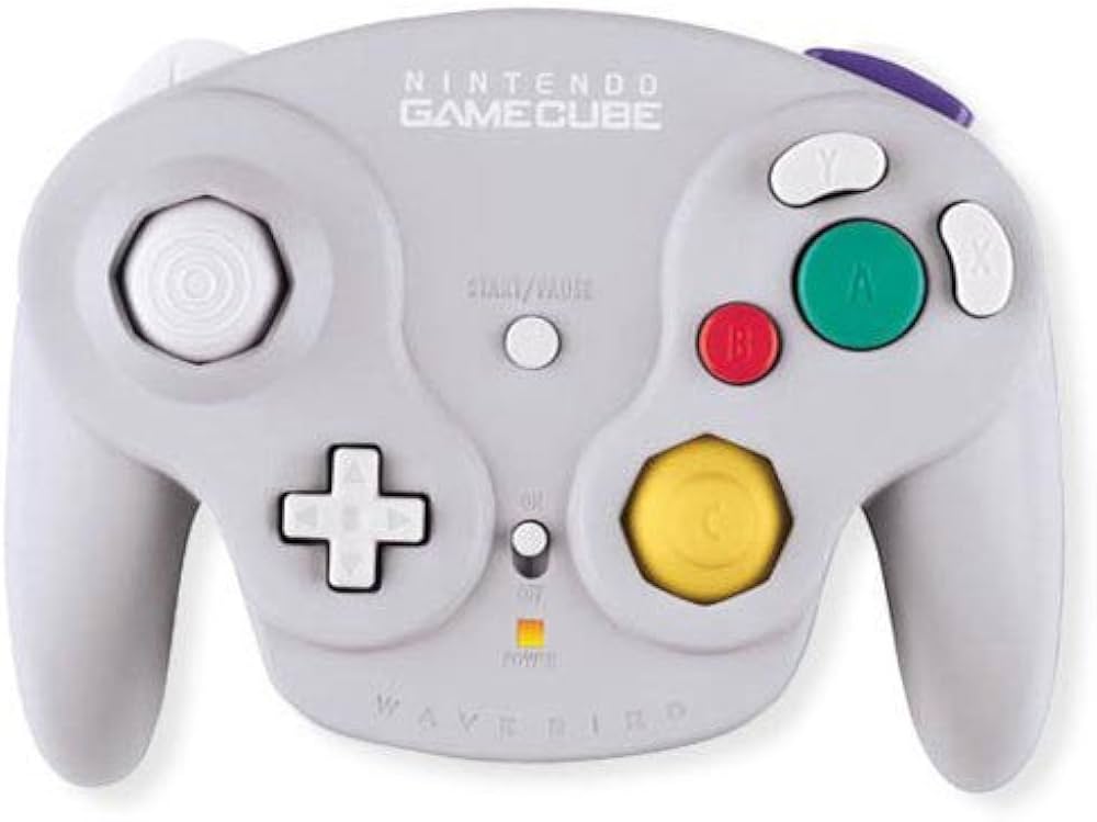 Gray Wavebird Wireless Controller (Gamecube) - Nintendo Accessories