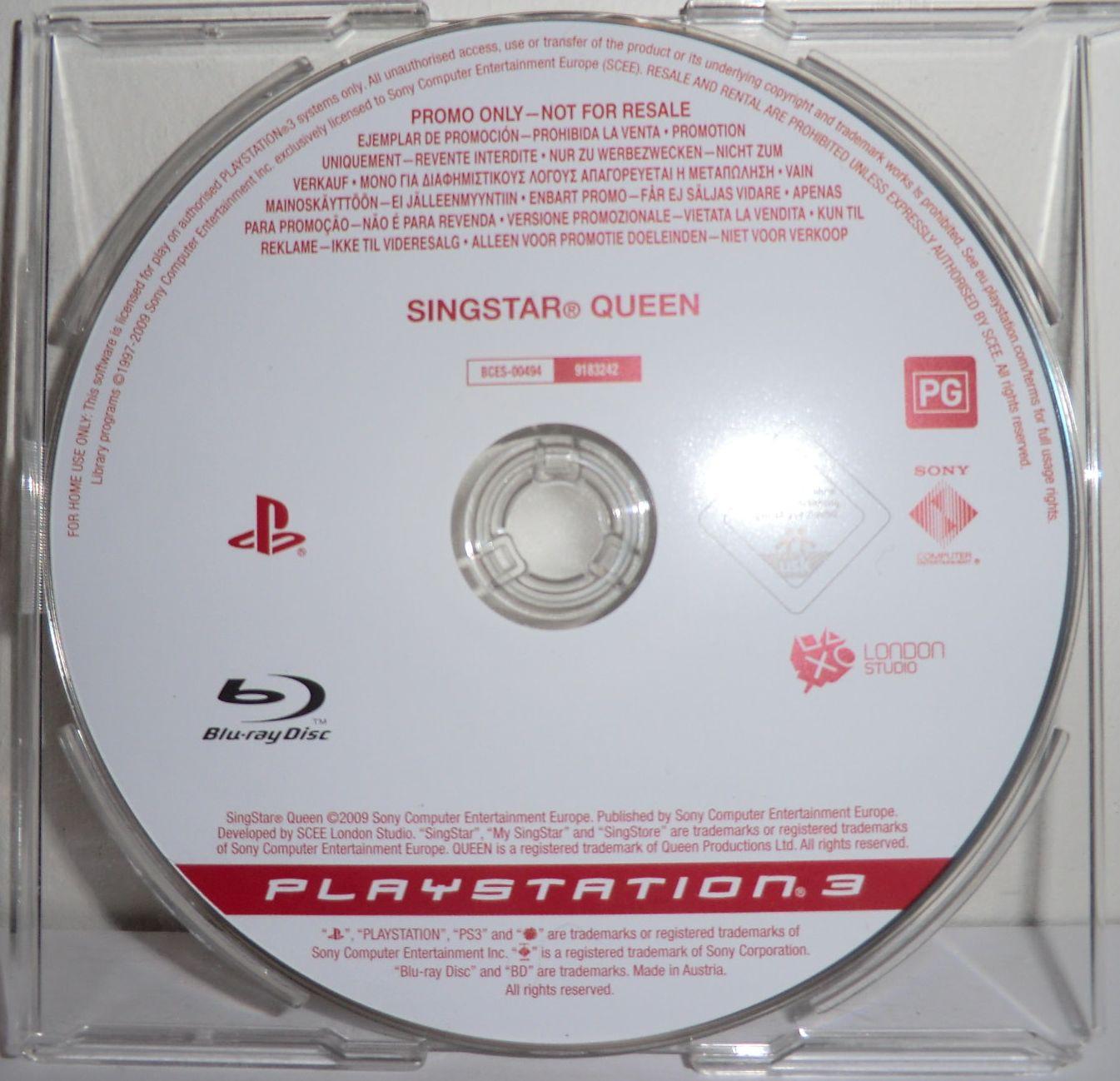 Singstar Queen [Promo Only] - PAL Playstation 3 [Import]