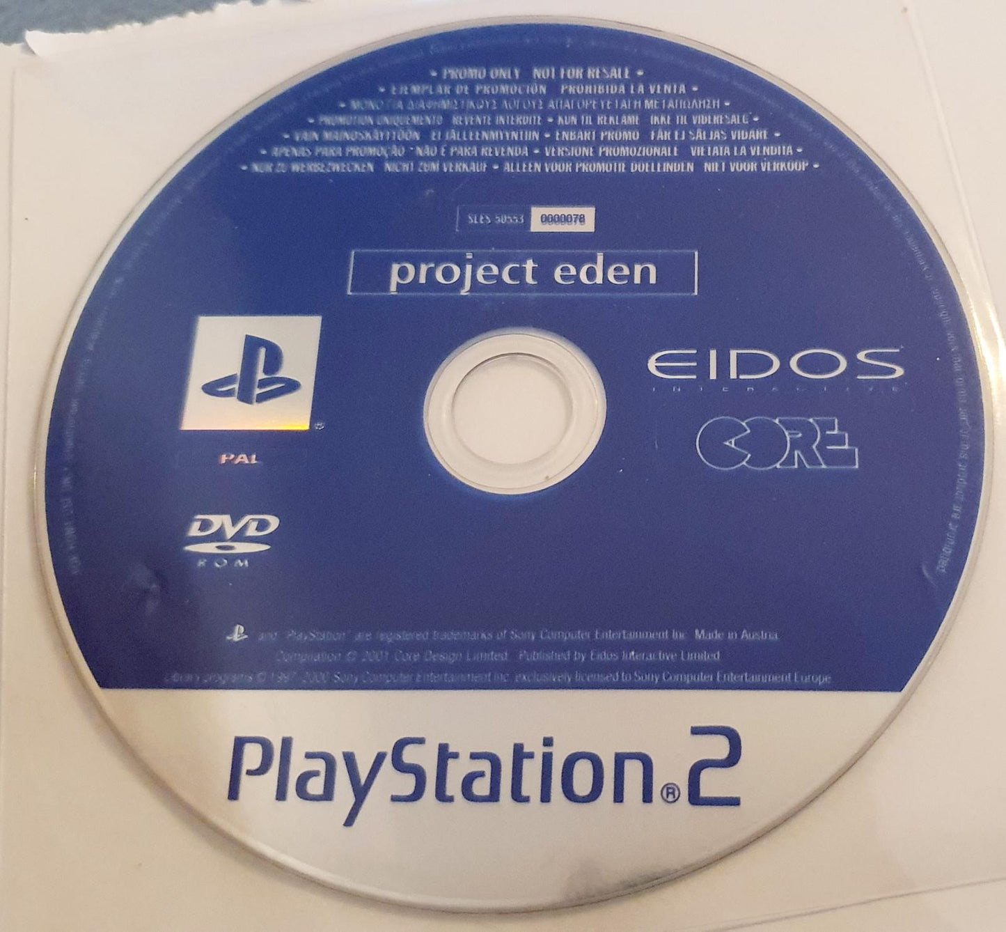 Project Eden [Promo Not For Resale] - PAL Playstation 2 [Import]