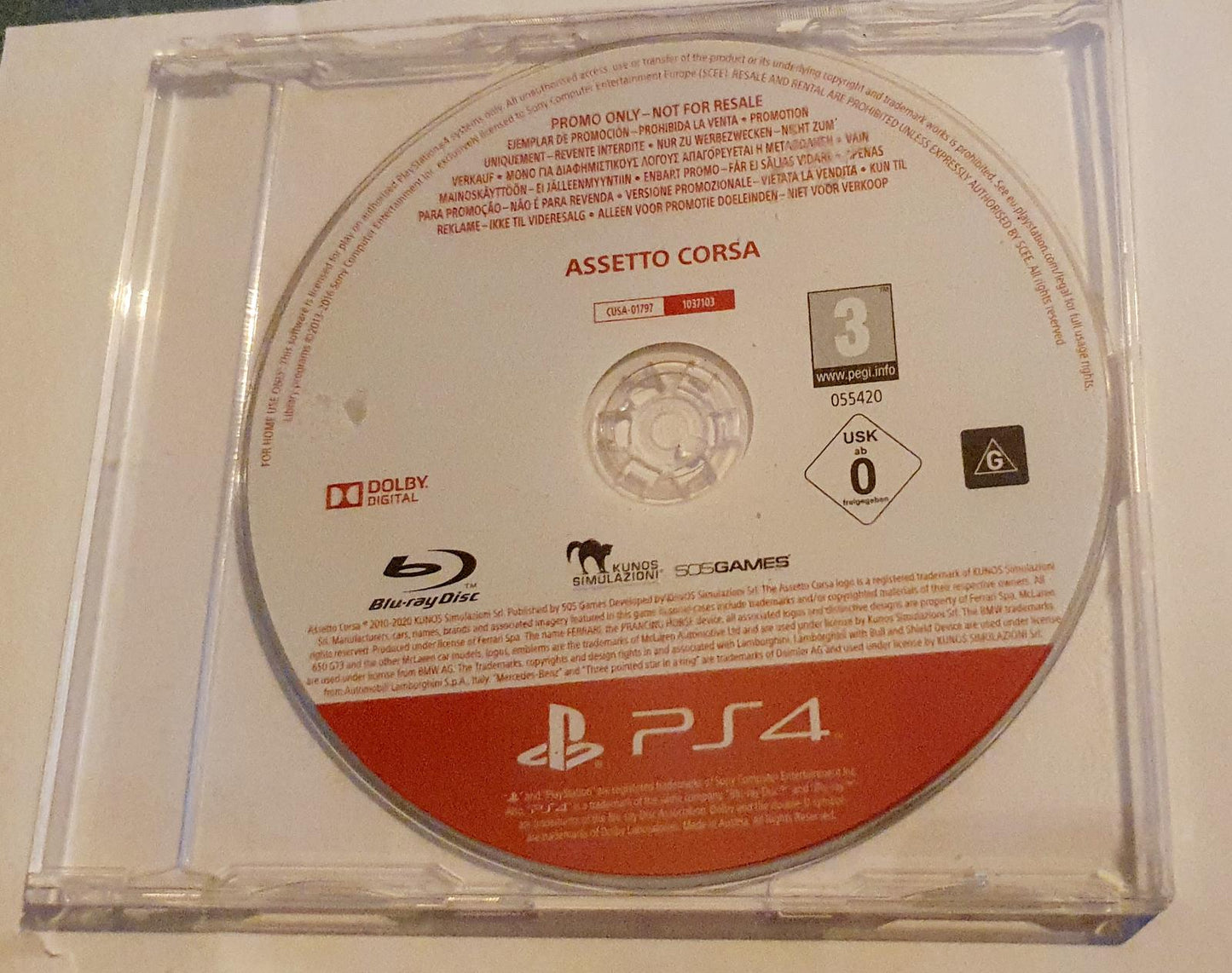 Assetto Corsa [Promo Not For Resale] - PAL Playstation 4 [Import]