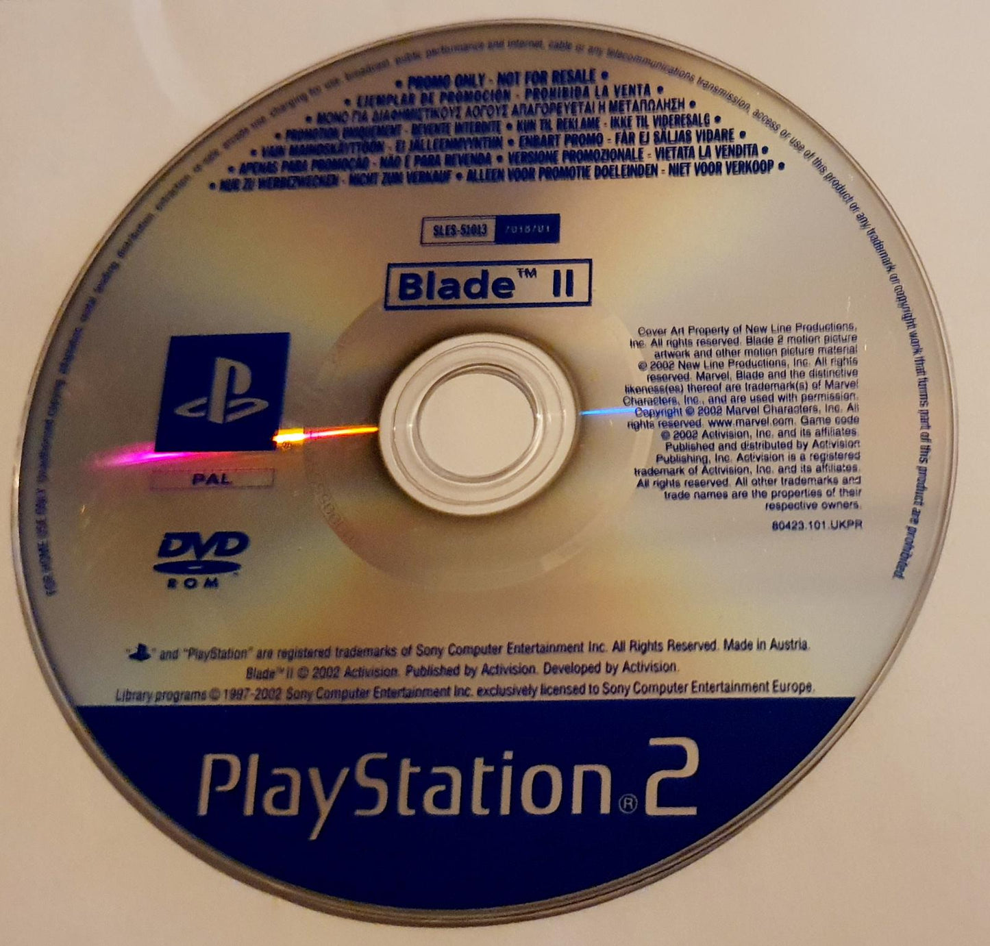 Blade II [Promo Not For Resale] - PAL Playstation 2 [Import]
