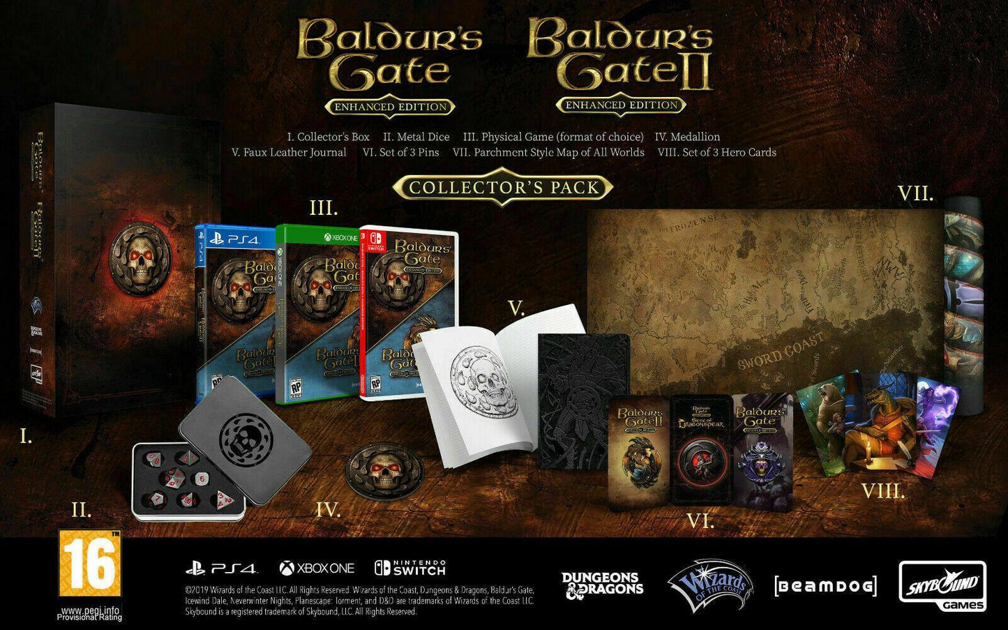 Baldur's Gate 1 & 2 Enhanced Edition [Collector's Pack] - PAL Playstation 4 [Import]