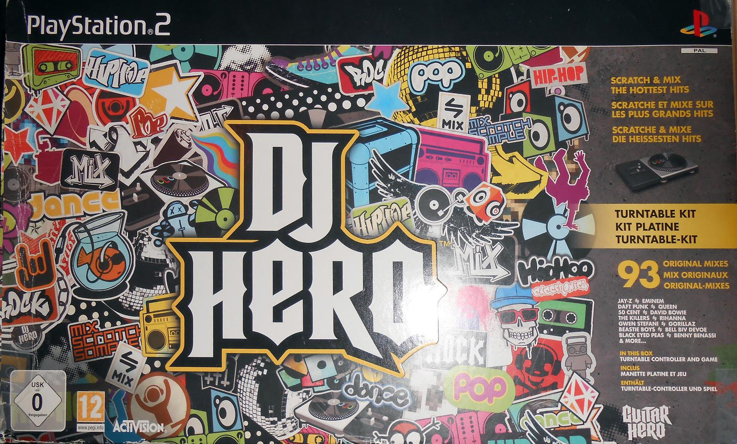 DJ Hero [Turntable Bundle] - PAL Playstation 2 [Import]