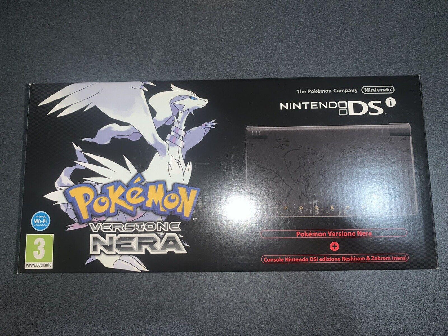 Black Reshiram & Zekrom Edition Nintendo DSi - PAL Console [Import]