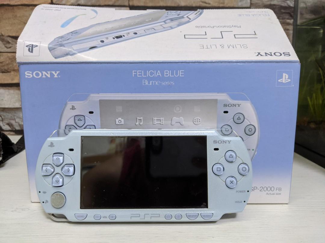 Sony Playstation Portable System Slim & Lite Felicia Blue - JP Console [Import]