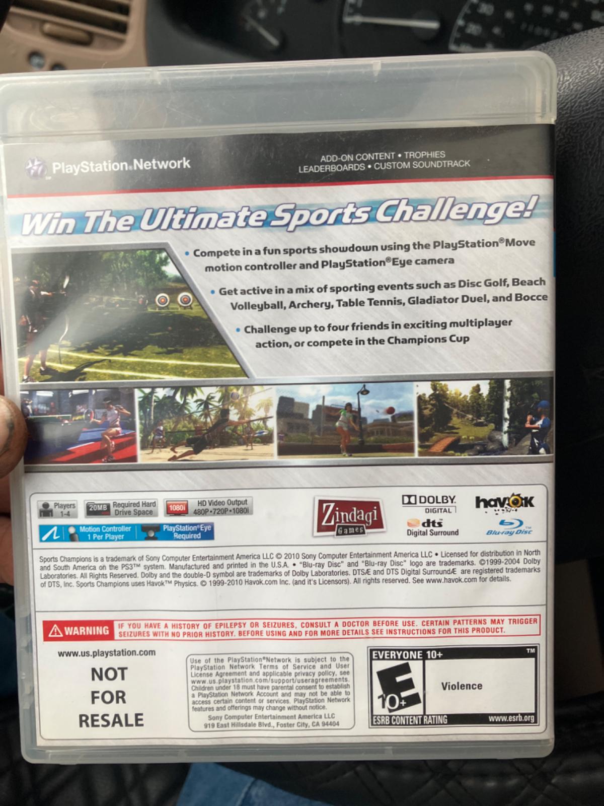 Sports Champions [Not For Resale] - PlayStation 3