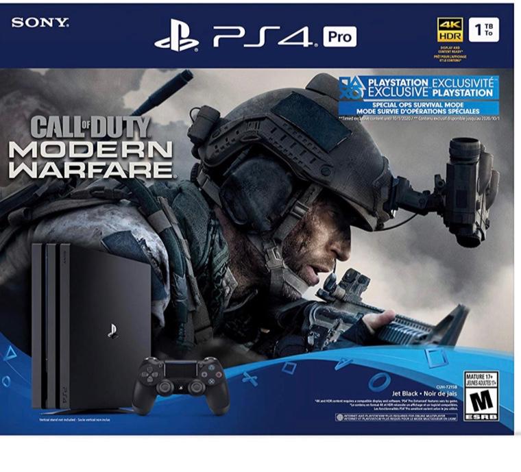 Playstation 4 Pro 1TB Call of Duty Modern Warfare Console Bundle - PlayStation 4