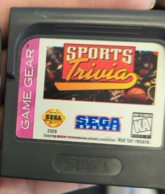 Sports Trivia - Sega Game Gear