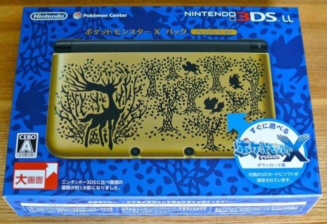 Nintendo 3DS LL Pokemon X Pack Gold Edition - Nintendo 3DS