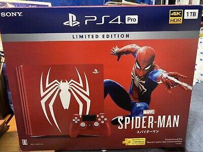 Playstation 4 Pro 1TB Spiderman Console - JP Console [Import]