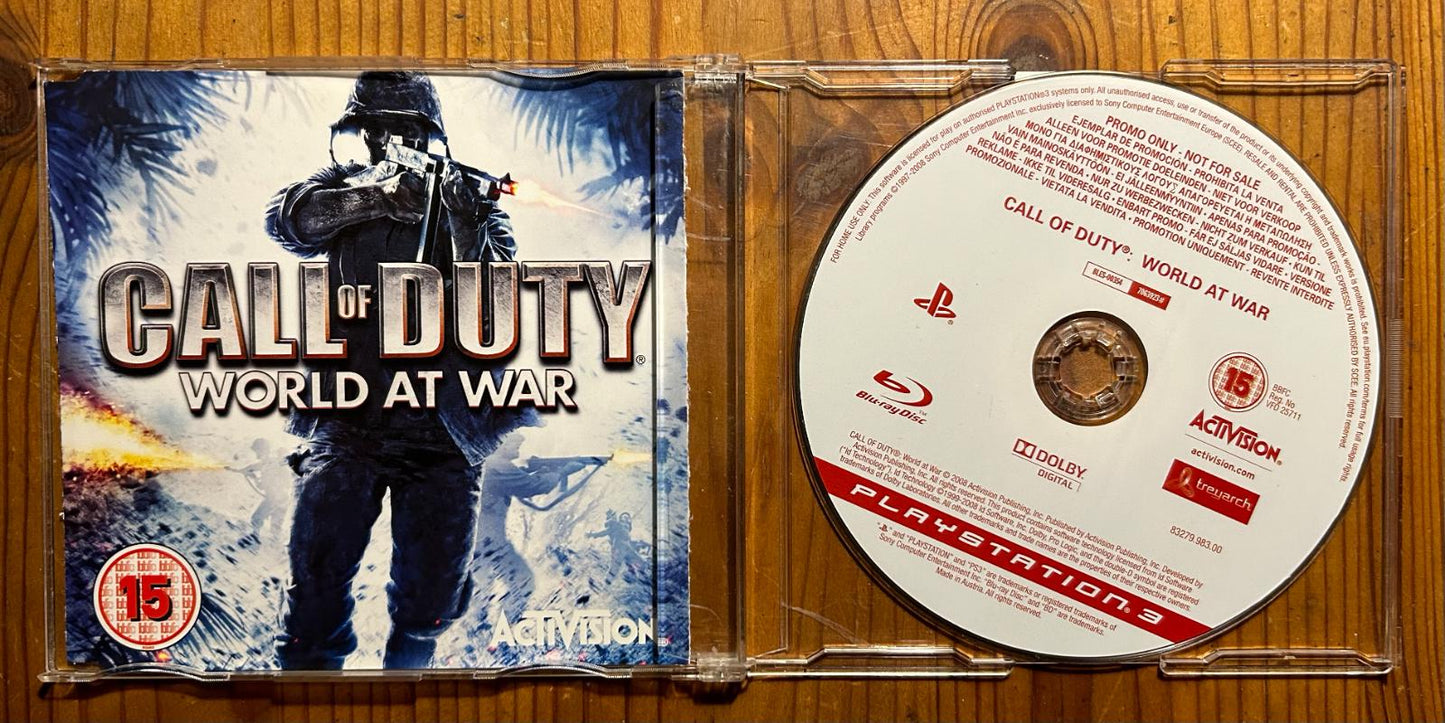 Call Of Duty World At War [Promo Not For Resale] - PAL Playstation 3 [Import]