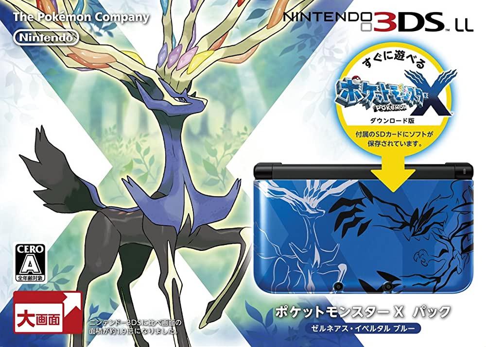 Nintendo 3DS LL Pokemon X Xerneas Yveltal Blue - JP Console [Import]