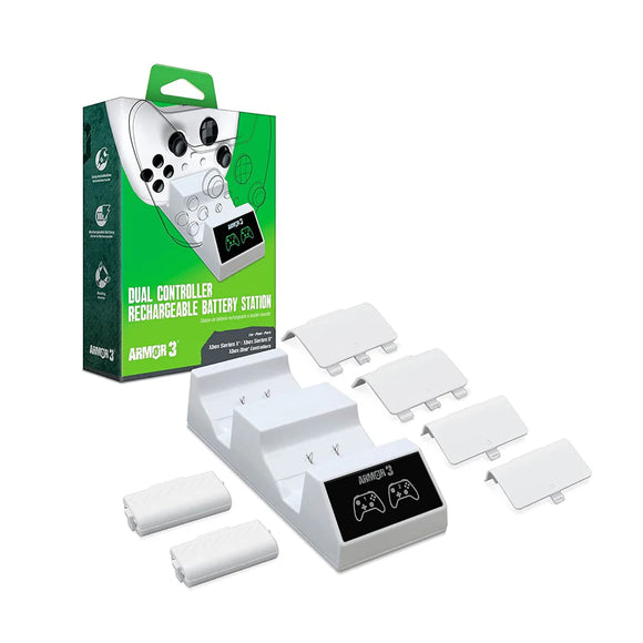 Dual Controller Rechargeable Battery Station (NEW) - Xbox Accessories