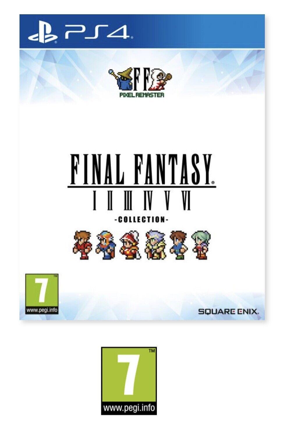 Final Fantasy I-VI Collection Pixel Remaster - PAL Playstation 4 [Import]