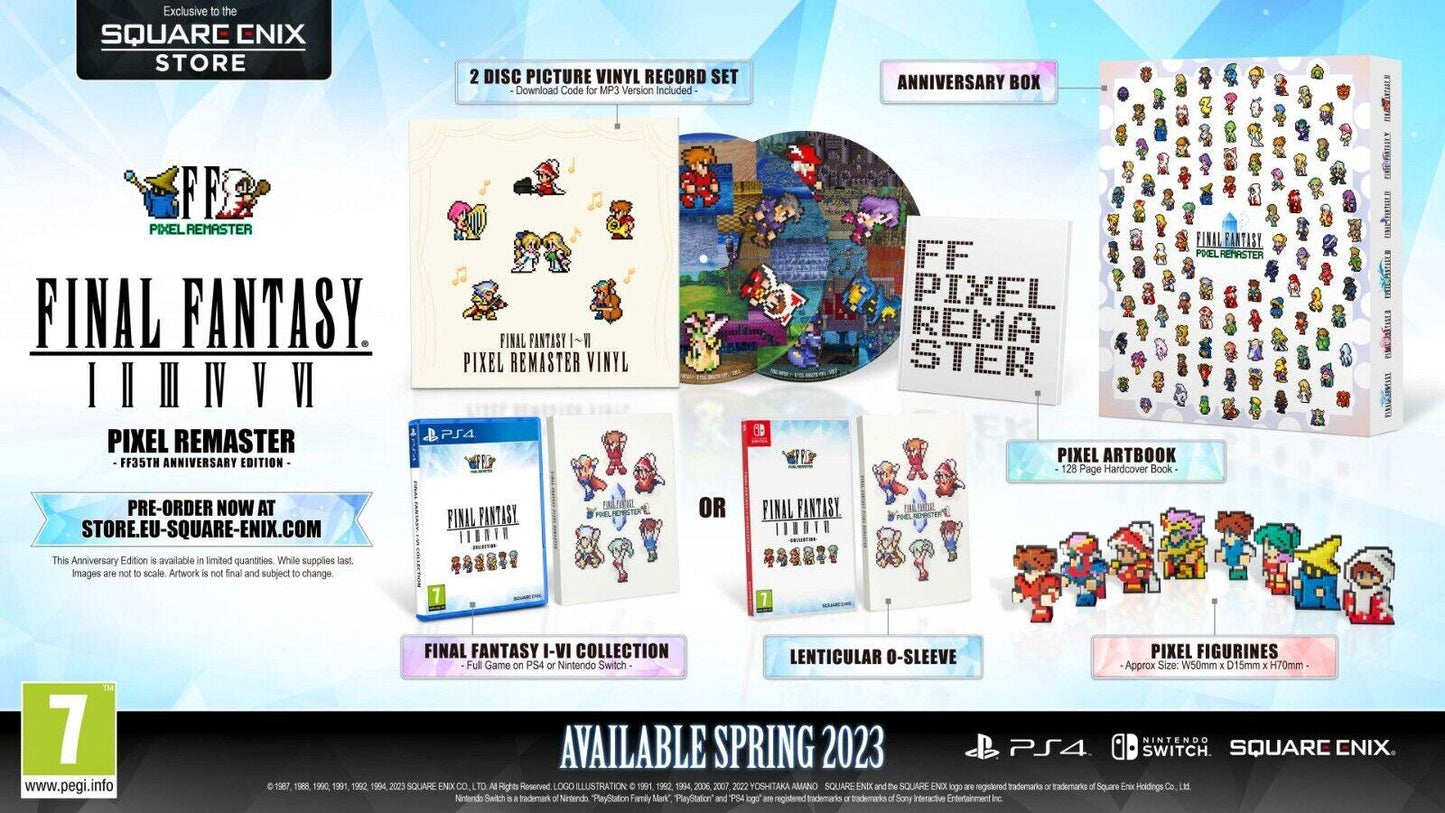 Final Fantasy I-VI Collection Pixel Remaster [Anniversary Edition] - PAL Playstation 4 [Import]