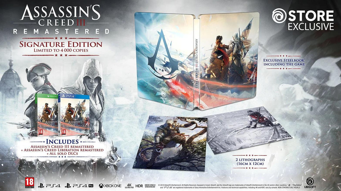 Assassin's Creed III Remastered [Signature Edition] - PAL Playstation 4 [Import]
