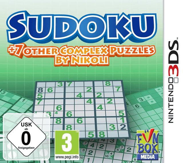 Sudoku + 7 Other Complex Puzzles by Nikoli - PAL Nintendo 3DS [Import]