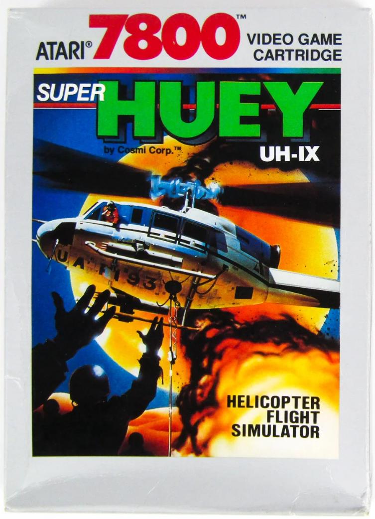 Super Huey UH-IX - PAL Atari 7800 [Import]