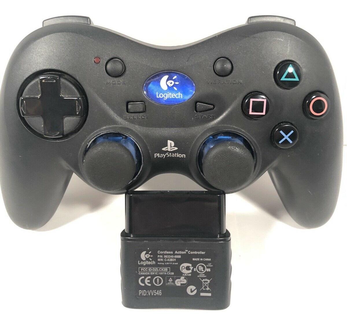Logitech Wireless Black Controller - PlayStation 2