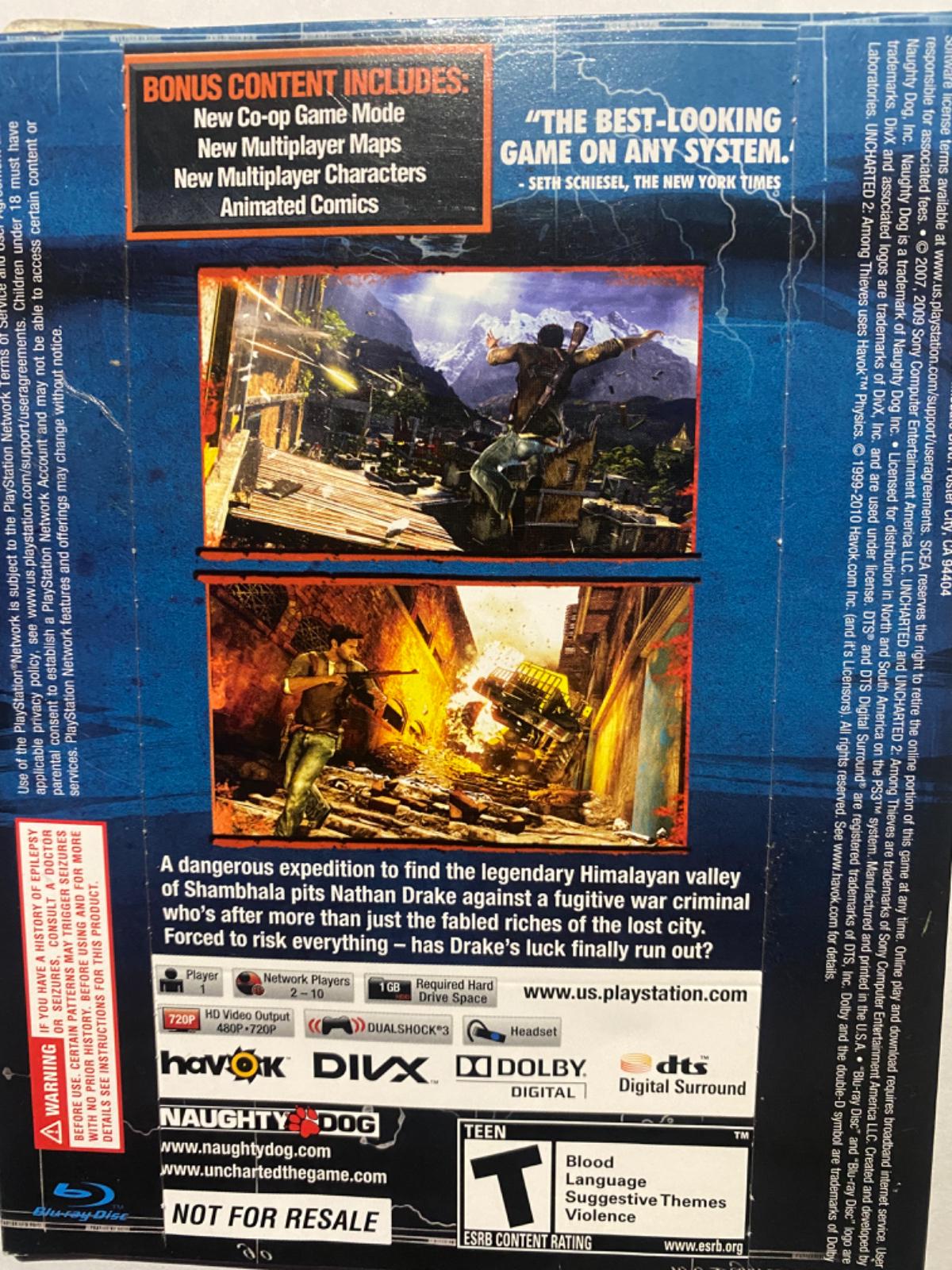 Uncharted 2: Among Thieves [Not For Resale] - PlayStation 3