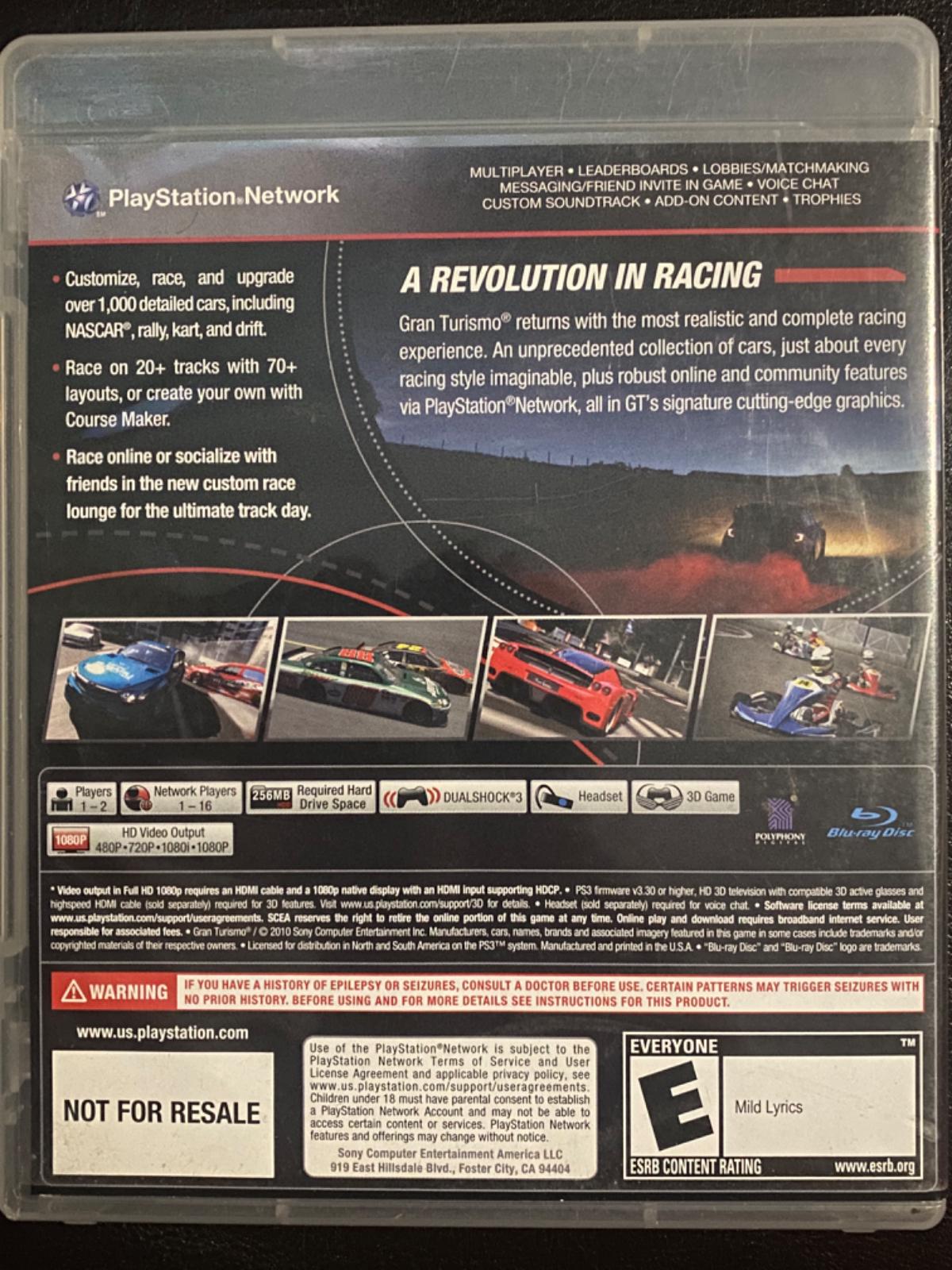 Gran Turismo 5 [Not For Resale] - PlayStation 3