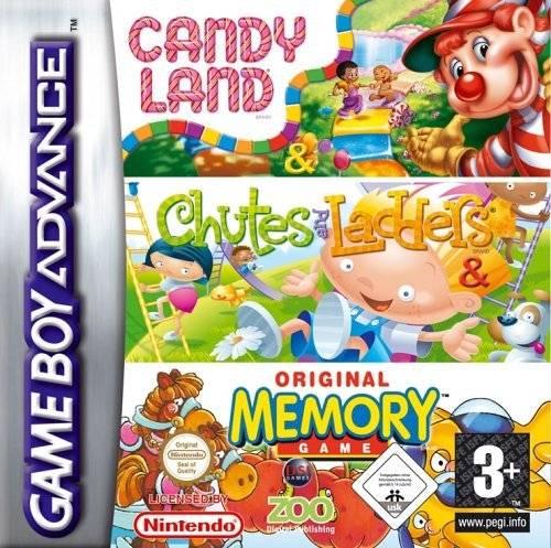 Candy Land & Chutes and Ladders & Original Memory Game - Game Boy