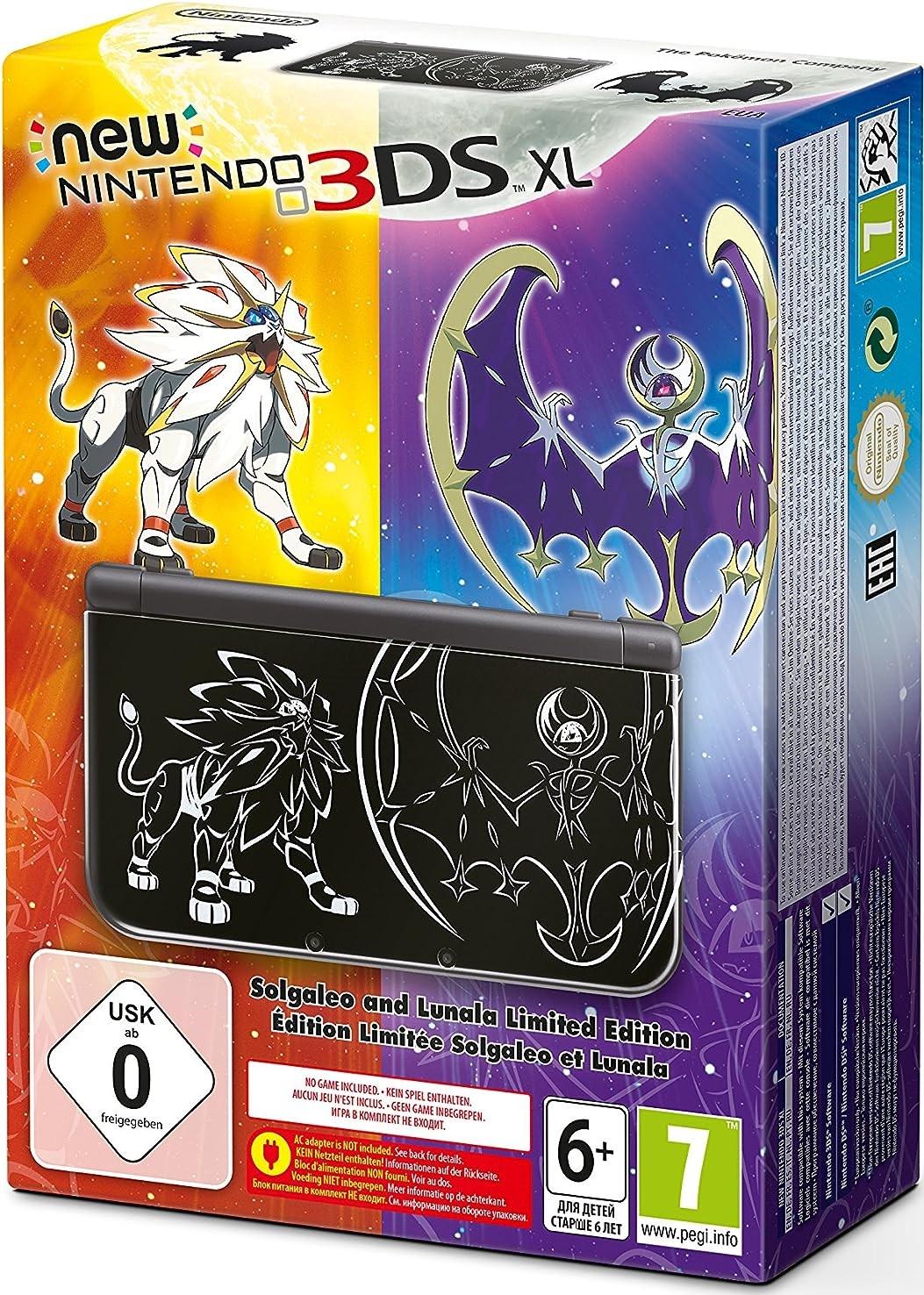 New Nintendo 3DS XL Solgaleo Lunala Black Edition - PAL Console [Import]