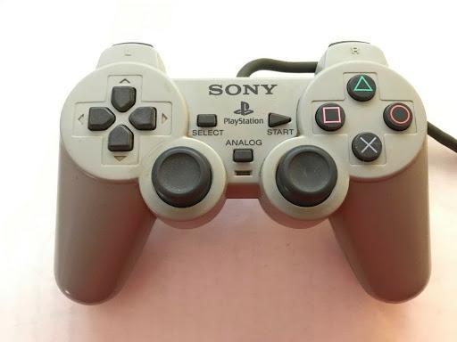 Gray Dual Analog Controller - PlayStation