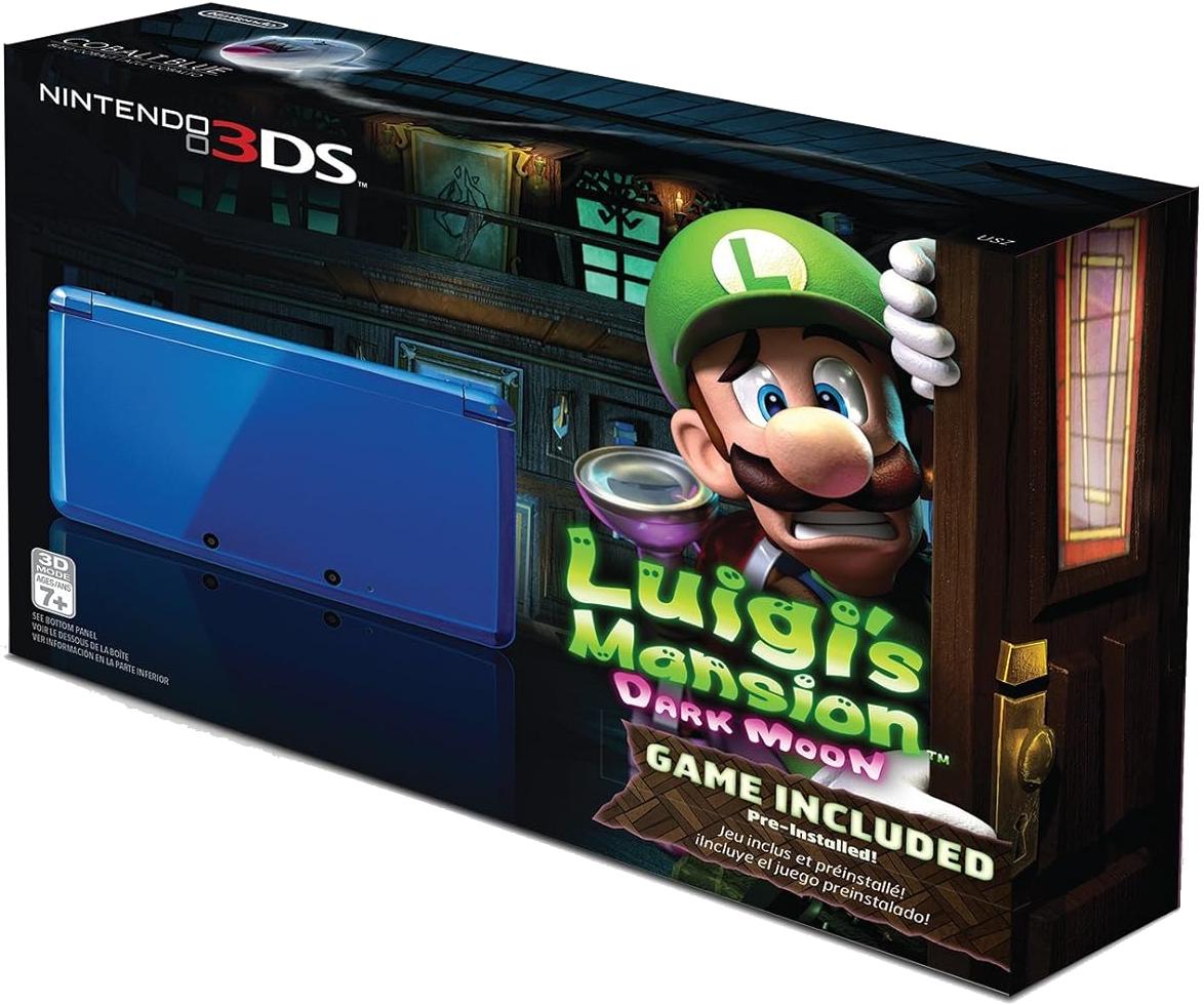 Nintendo 3DS Cobalt Blue [Luigis Mansion Dark Moon Pre-installed] - Nintendo 3DS