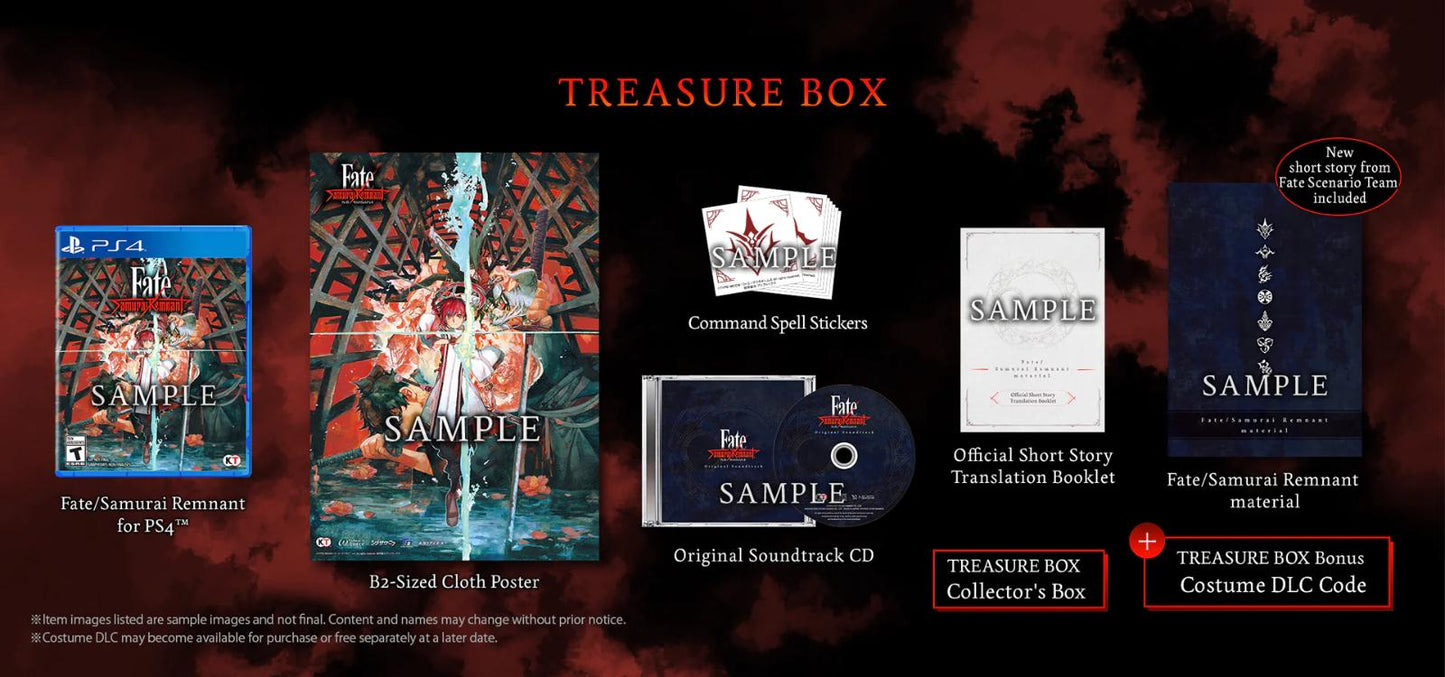 Fate/Samurai Remnant [Treasure Box Edition] - PlayStation 4