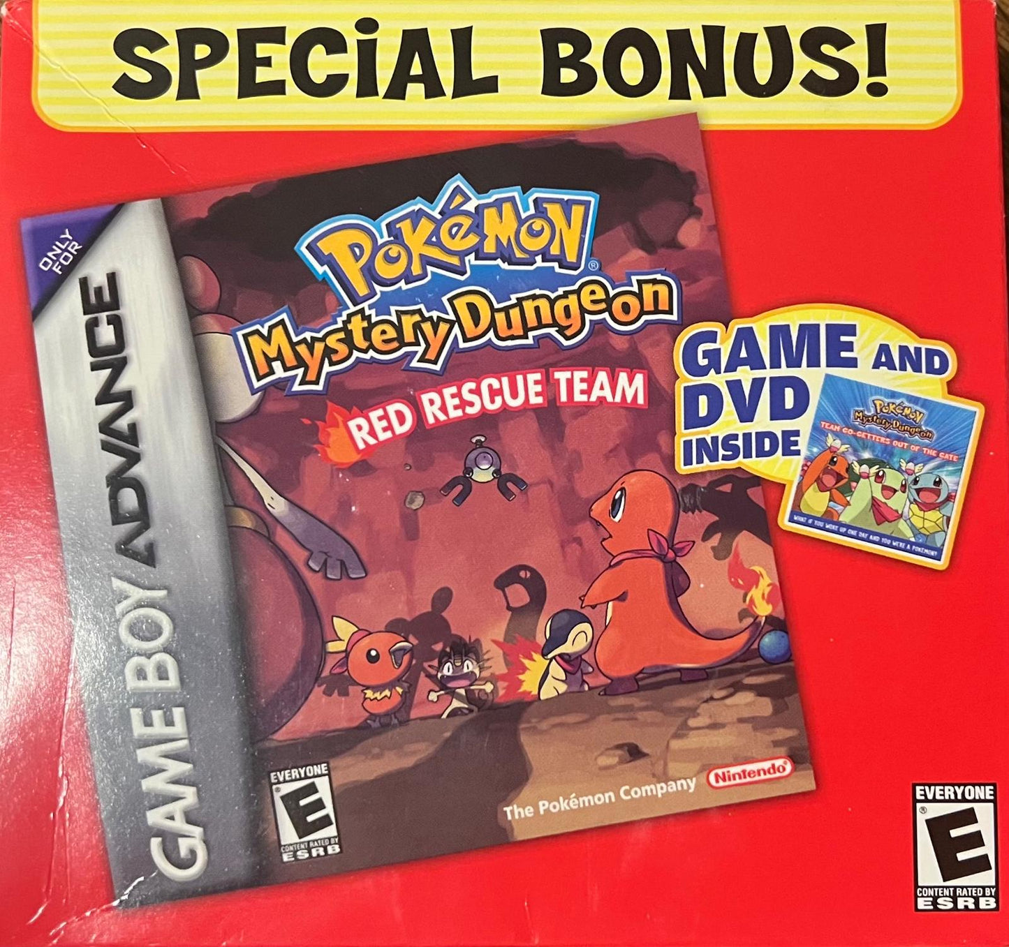 Pokemon Mystery Dungeon Red Rescue Team [Walmart DVD Bundle] - Game Boy Advance