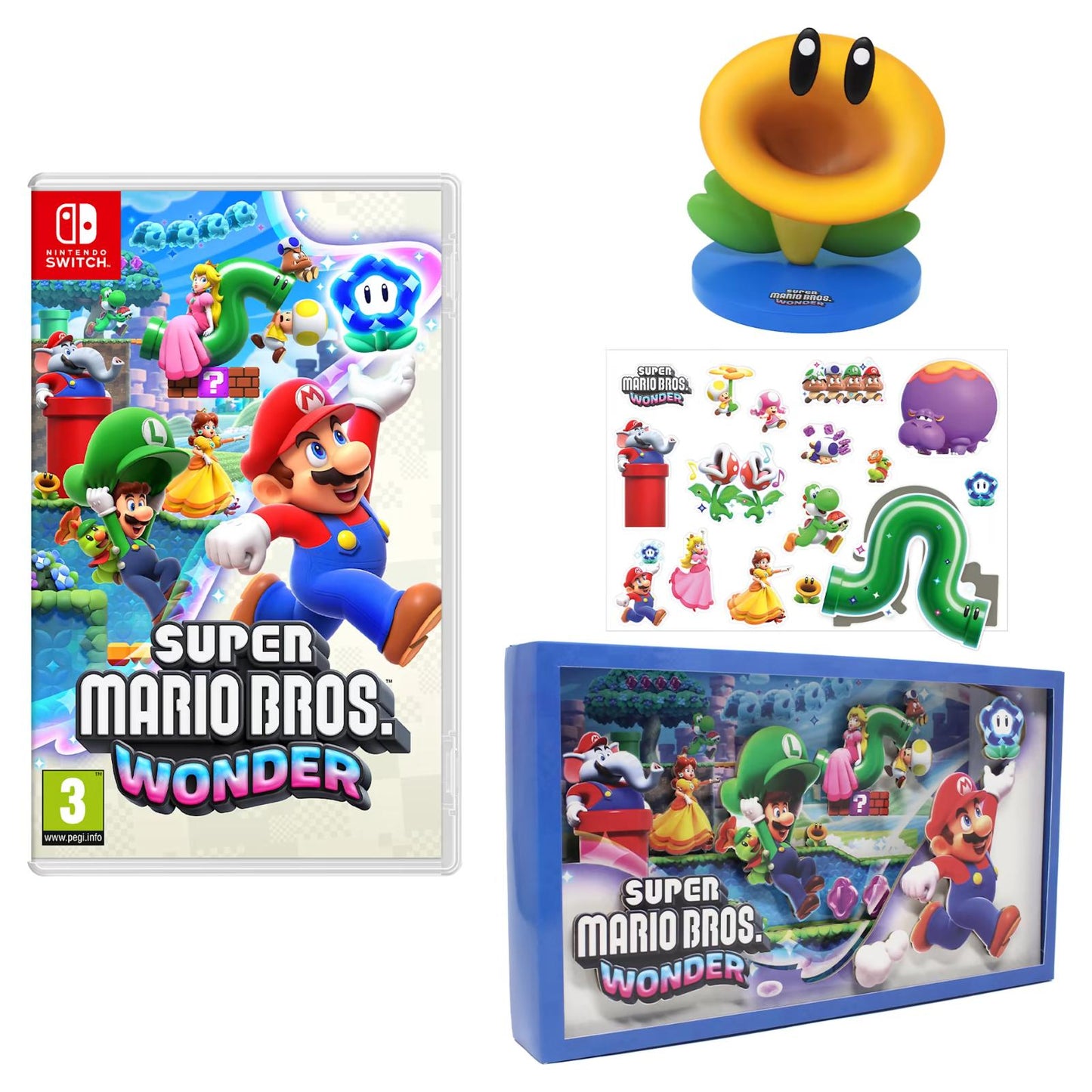 Super Mario Bros Wonder [Mega Bundle] - PAL Nintendo Switch [Import]